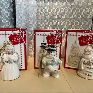 Lenox Holiday Cheer 3-piece Set Ornaments
